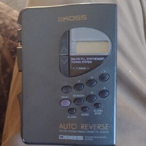 Koss DBBS Portable AM/FM Stereo Radio Cassette Player - Black